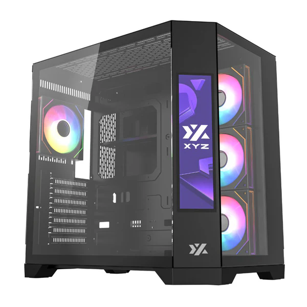 Datoru korpuss XYZ Neutron X Pro RGB Black (XYZ-SA-1018)