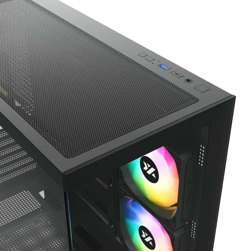 Datoru korpuss XYZ Aurorax 100 Pro ARGB Black (XYZ-SA-970) - foto 6