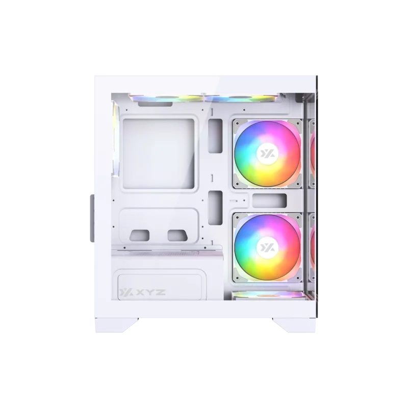 Datoru korpuss XYZ TITANIUM VIEW LITE ARGB White (XYZ-SA-945)