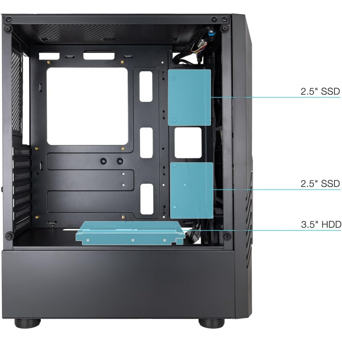 Datoru korpuss TooQ BioHazard TQGCC102 RGB Black - TQGCC102-B - foto 2