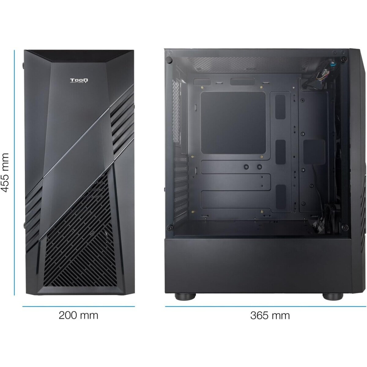 Datoru korpuss TooQ BioHazard TQGCC102 RGB Black - TQGCC102-B - foto 4