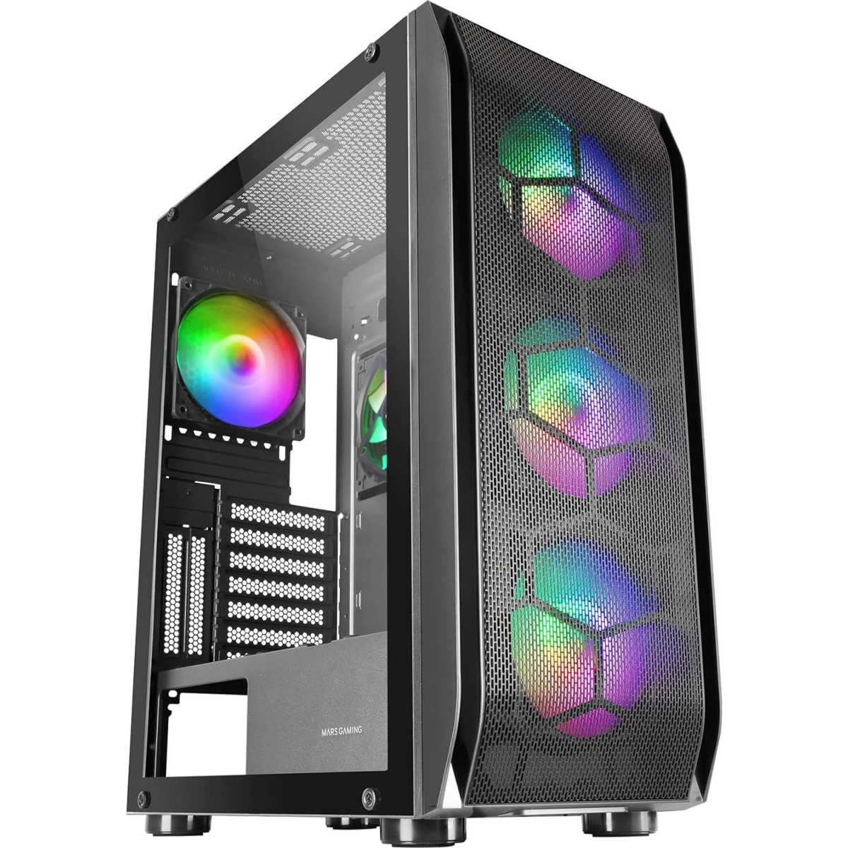 Datoru korpuss Mars Gaming MC-KX RGB Black (MCKX)