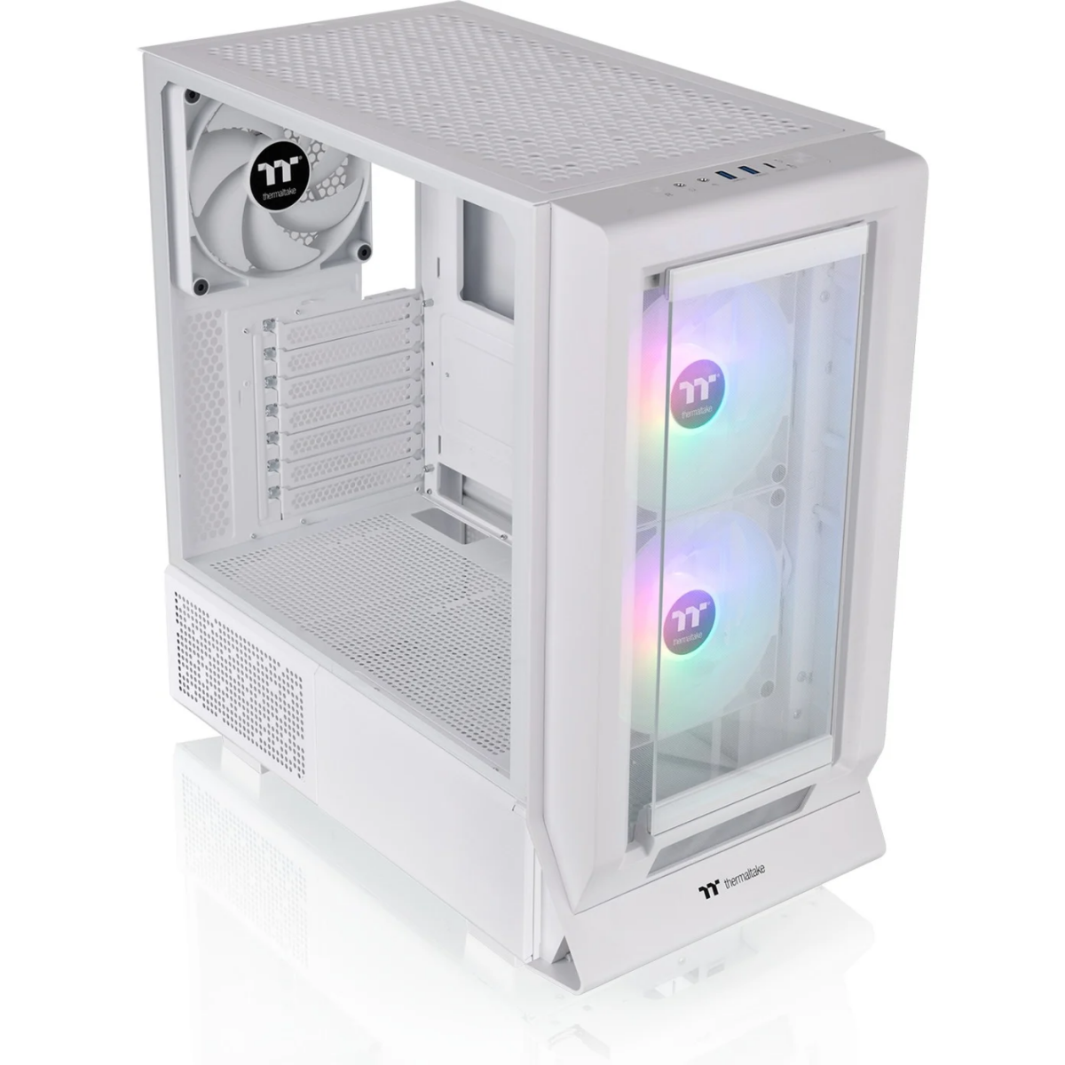 Datoru korpuss Thermaltake Ceres 350 MX RGB White (CA-1Z3-00M6WN-00) - foto 2