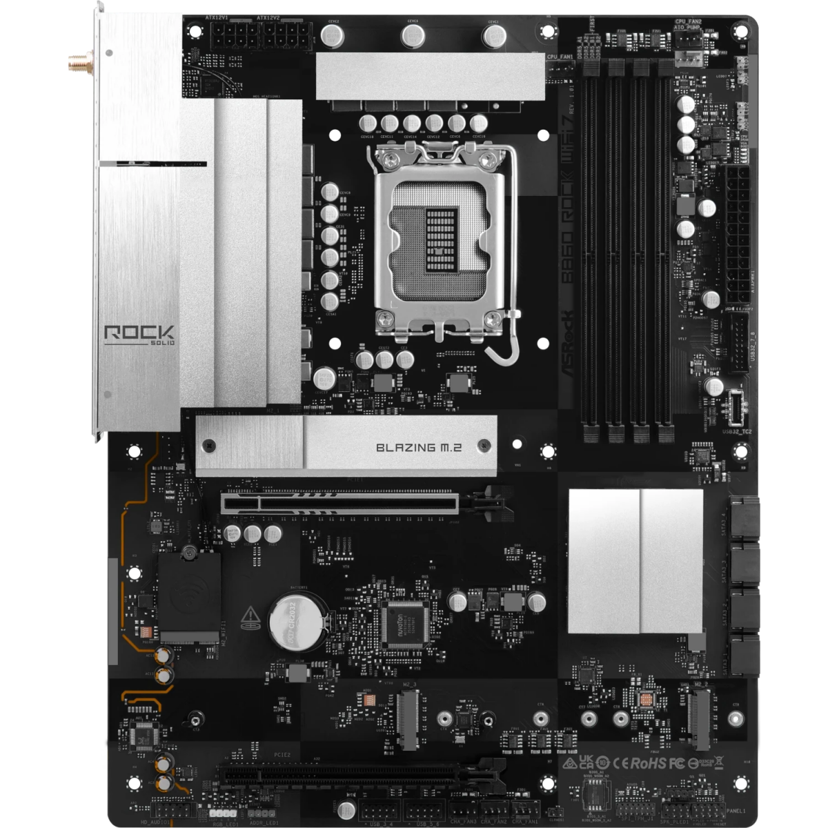 Pamatplate ASRock B860 Rock Black (90-MXBUA0-A0UAYZ)