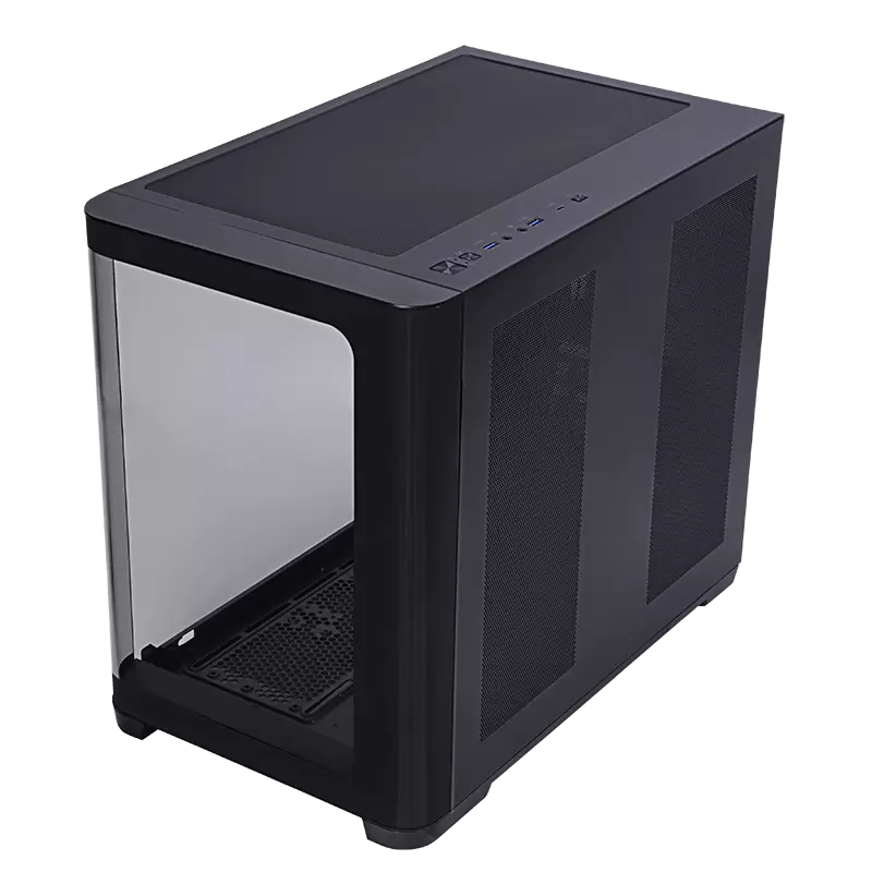 Datoru korpuss iTek Dark Cave Curved black (ITGCADCCB) - foto 3