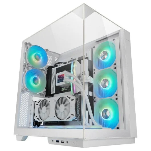 Datoru korpuss Mars Gaming MC-3GF RGB White (MC3GFW)