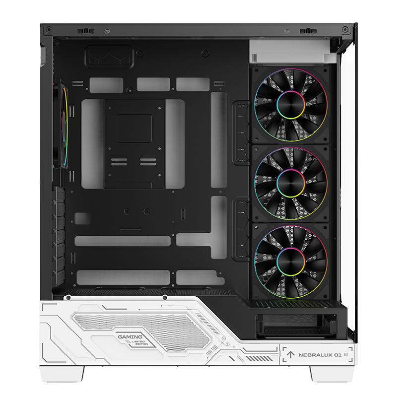 Datoru korpuss iTek Nebralux 01 ARGB Black/White (ITGCANL01) -  TGCANL01 - foto 2