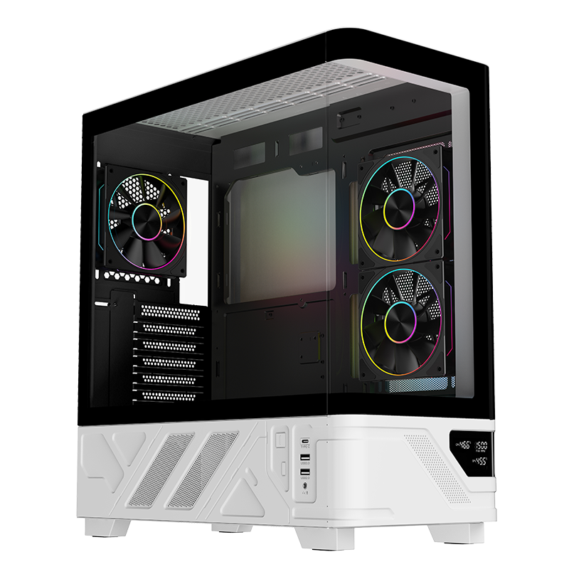 Datoru korpuss iTek Netron ARGB Black/White (ITGCANTC01)