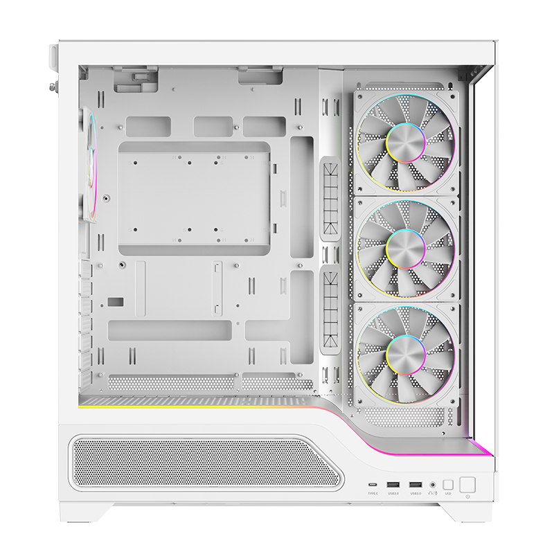 Datoru korpuss iTek SHOWBUI WAVE 82W ARGB White (ITGCASBW82W) - foto 2