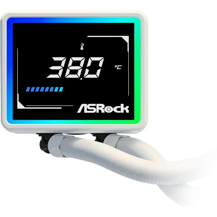 Procesoru dzesētājs ASRock Challenger 240 Digital White (90-ACLA24-WAAGA6) - foto 4