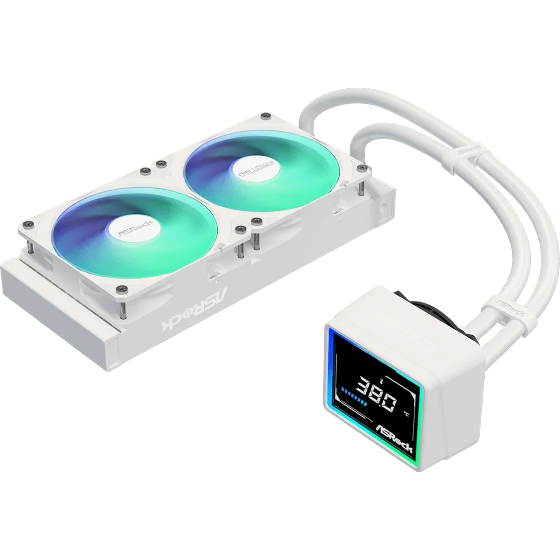 Procesoru dzesētājs ASRock Challenger 240 Digital White (90-ACLA24-WAAGA6) - foto 5
