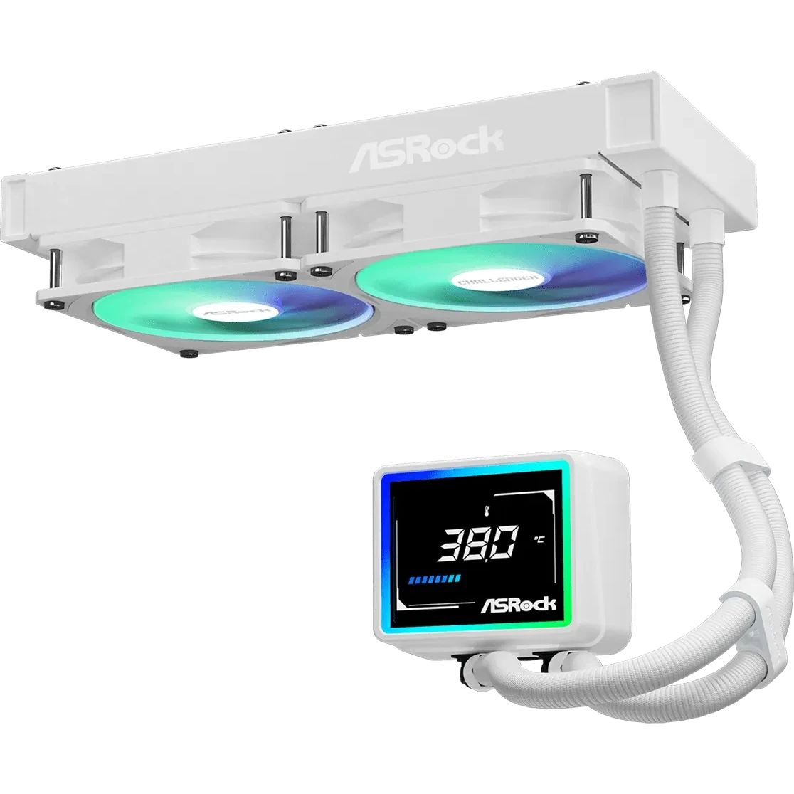 Procesoru dzesētājs ASRock Challenger 240 Digital White (90-ACLA24-WAAGA6) - foto 6