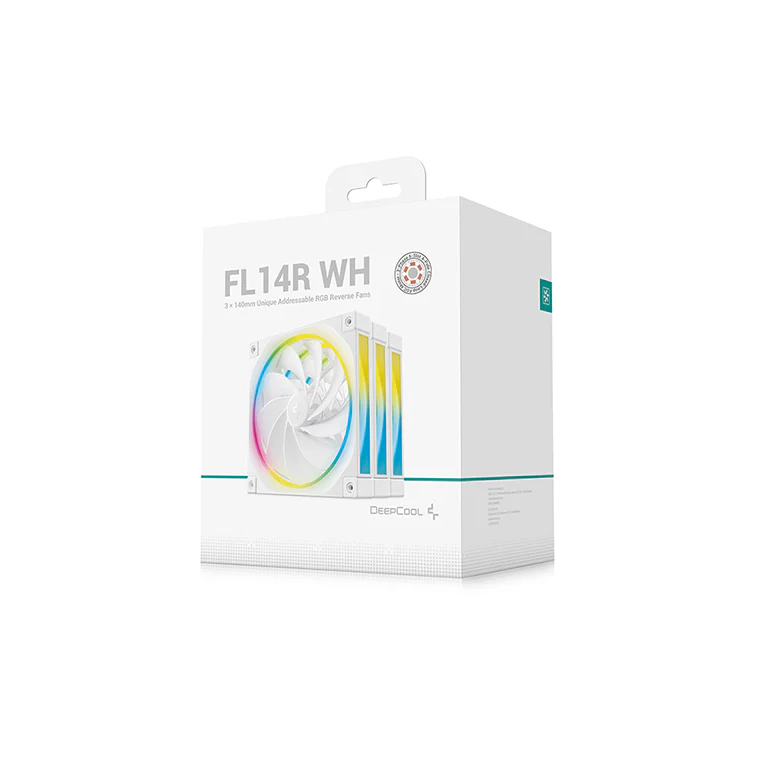 Korpusa dzesētājs DEEPCOOL FL14R WH 3IN1 White (R-FL14R-WHAPN3-G) - foto 5