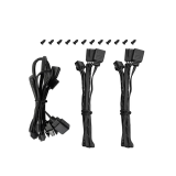 Korpusa dzesētājs DEEPCOOL FL14 3IN1 Black (R-FL14-BKAPN3-G)