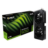 Videokarte Palit GeForce RTX 5050 Dual NVIDIA 8 GB GDDR6 Black (NE65050019P1-GB2070D)