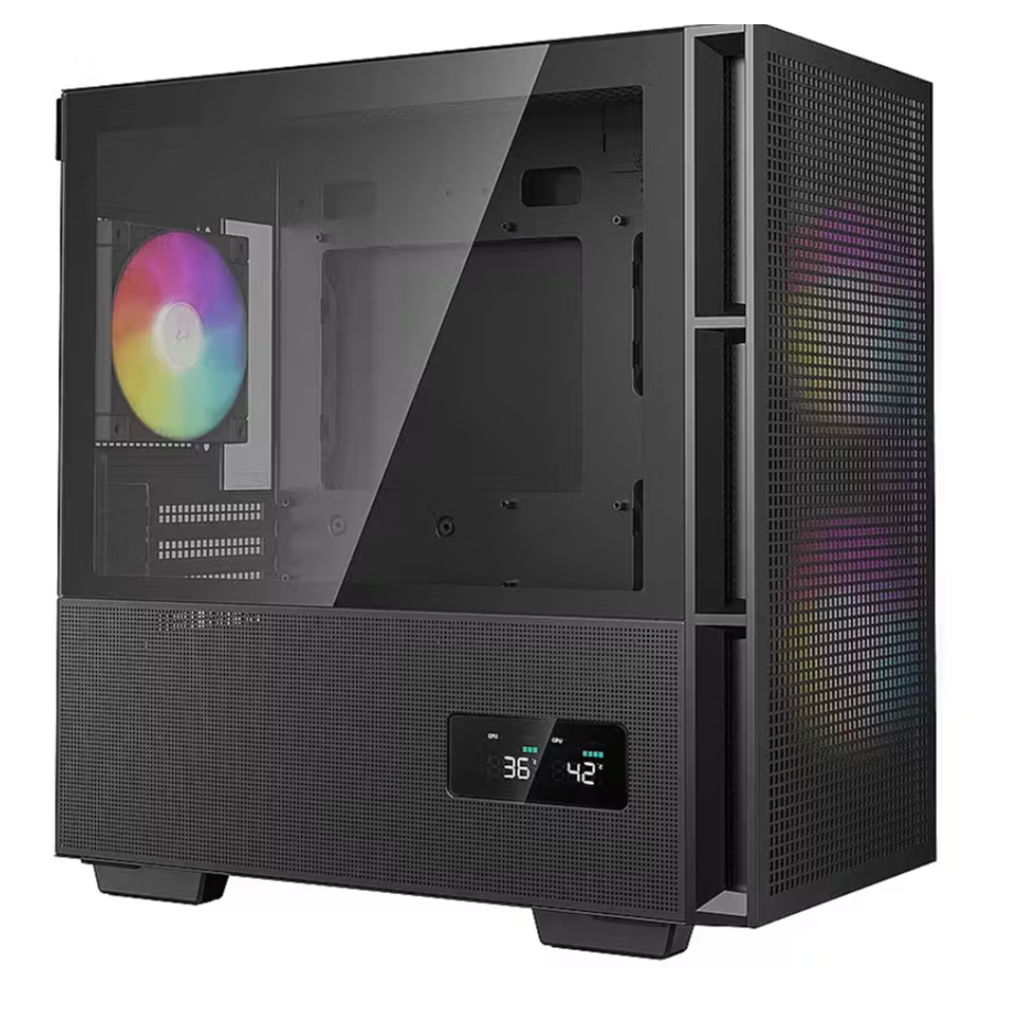 Datoru korpuss DeepCool CH360 DIGITAL Micro Tower Black (R-CH360-BKAPE3D-G-1) - foto 2