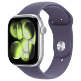 Viedpulkstenis Apple Watch Series 11 46mm Silver Aluminum Case with Purple Fog Sport Band M/L (MFCR4ZR/A)