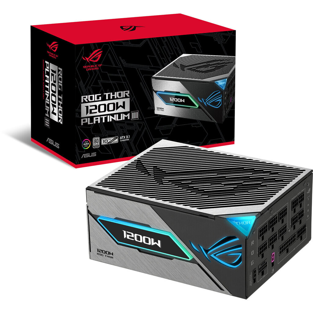 Barošanas bloks ASUS ROG-THOR-1200P3-GAMING (90YE00V2-B0NA00) - foto 5