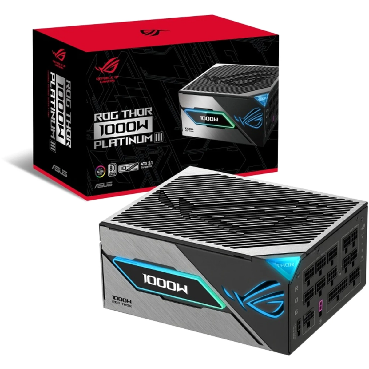 Barošanas bloks ASUS ROG THOR 1000P3 GAMING (90YE00V3-B0NA00) - foto 9
