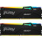 Operatīvā atmiņa Kingston FURY Beast RGB 16GB 5200 MHz DDR5 CL40 KIT 2x 8GB Black (KF552C40BBAK2-16)