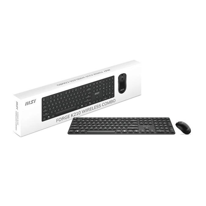 Tastatūra + pele MSI FORGE K210 Black - FORGE K210 W COMBO FR