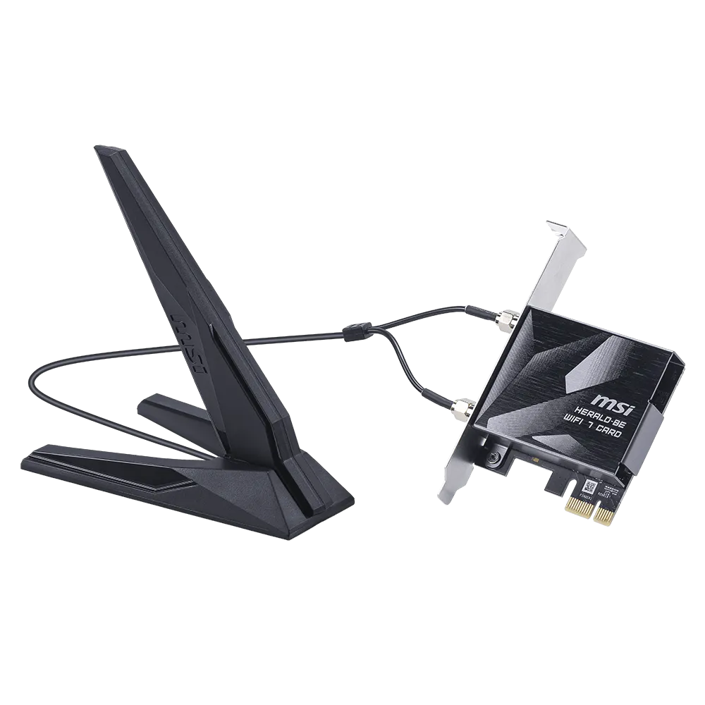 Tīkla karte MSI HERALD BE9400 Black - HERALD BE9400 WiFi 7