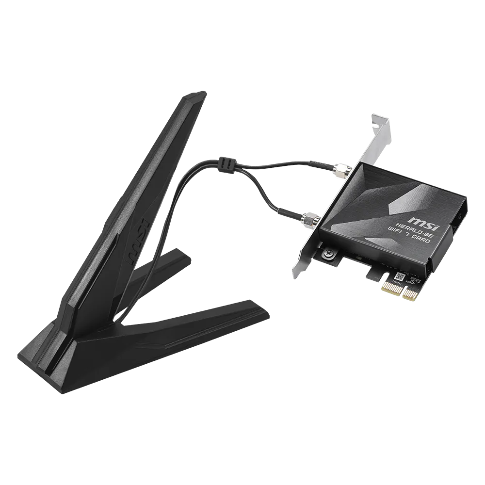 Tīkla karte MSI HERALD BE9400 Black - HERALD BE9400 WiFi 7 - foto 2