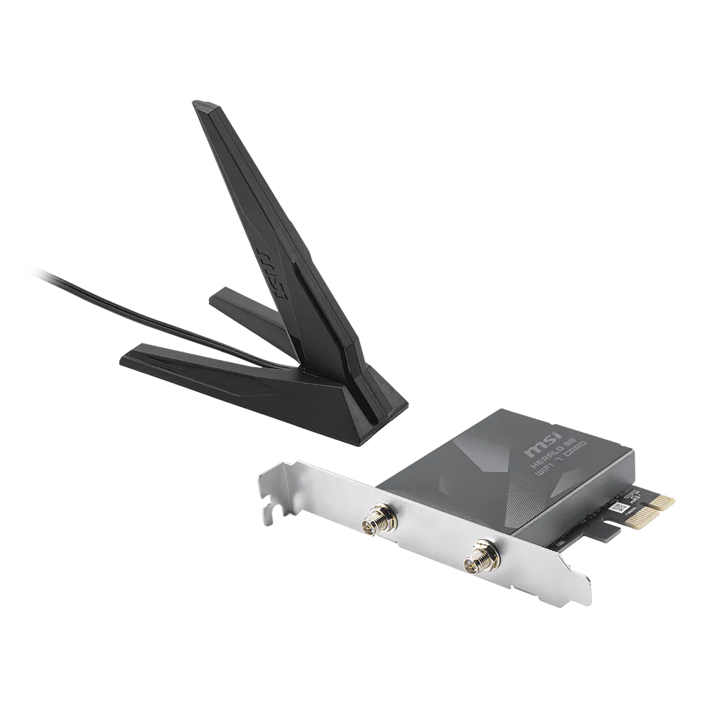 Tīkla karte MSI HERALD BE9400 Black - HERALD BE9400 WiFi 7 - foto 4