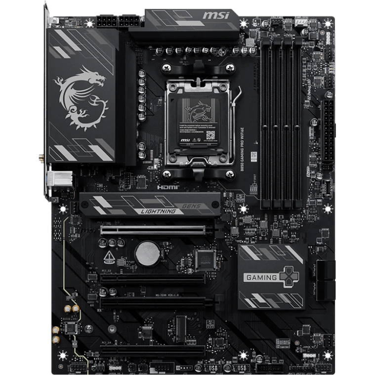 Pamatplate MSI B850 GAMING PRO Black - B850 GAMING PRO WIFI6E - foto 2