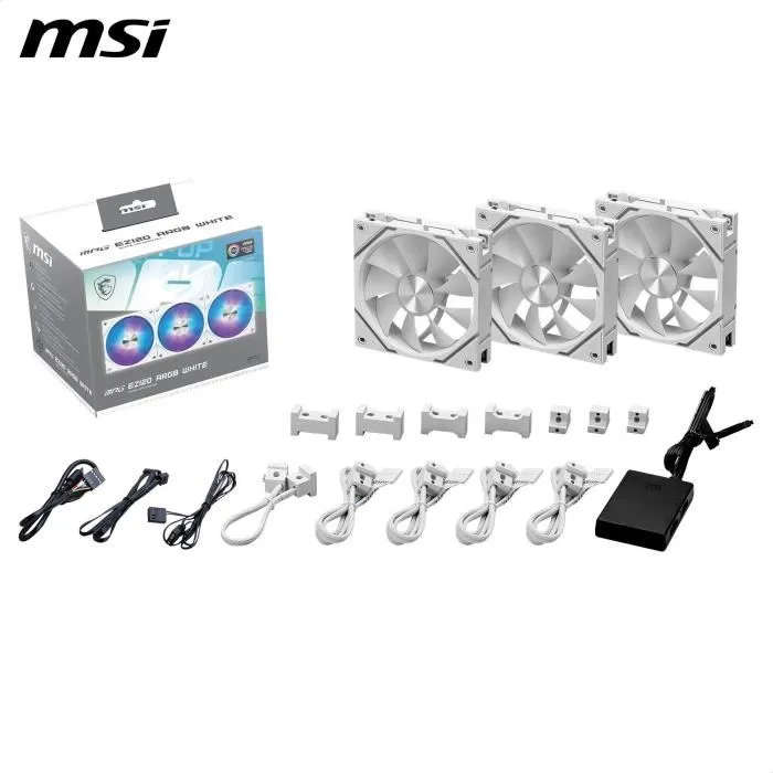 Korpusa dzesētājs MSI MPG EZ120 ARGB WHITE - MPG EZ120 ARGB WHITE-3W - foto 3