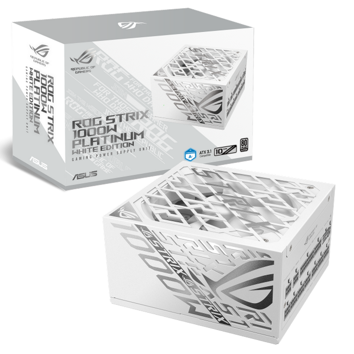 Barošanas bloks ASUS ROG STRIX 1000P GAMING WHITE - ROG-STRIX-1000P-GAMING-WHITE