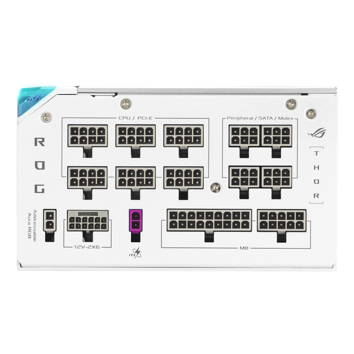 Barošanas bloks ASUS ROG-THOR-1200P3 WHITE GAMING - ROG-THOR-1200P3-WHITE-GAMING - foto 5