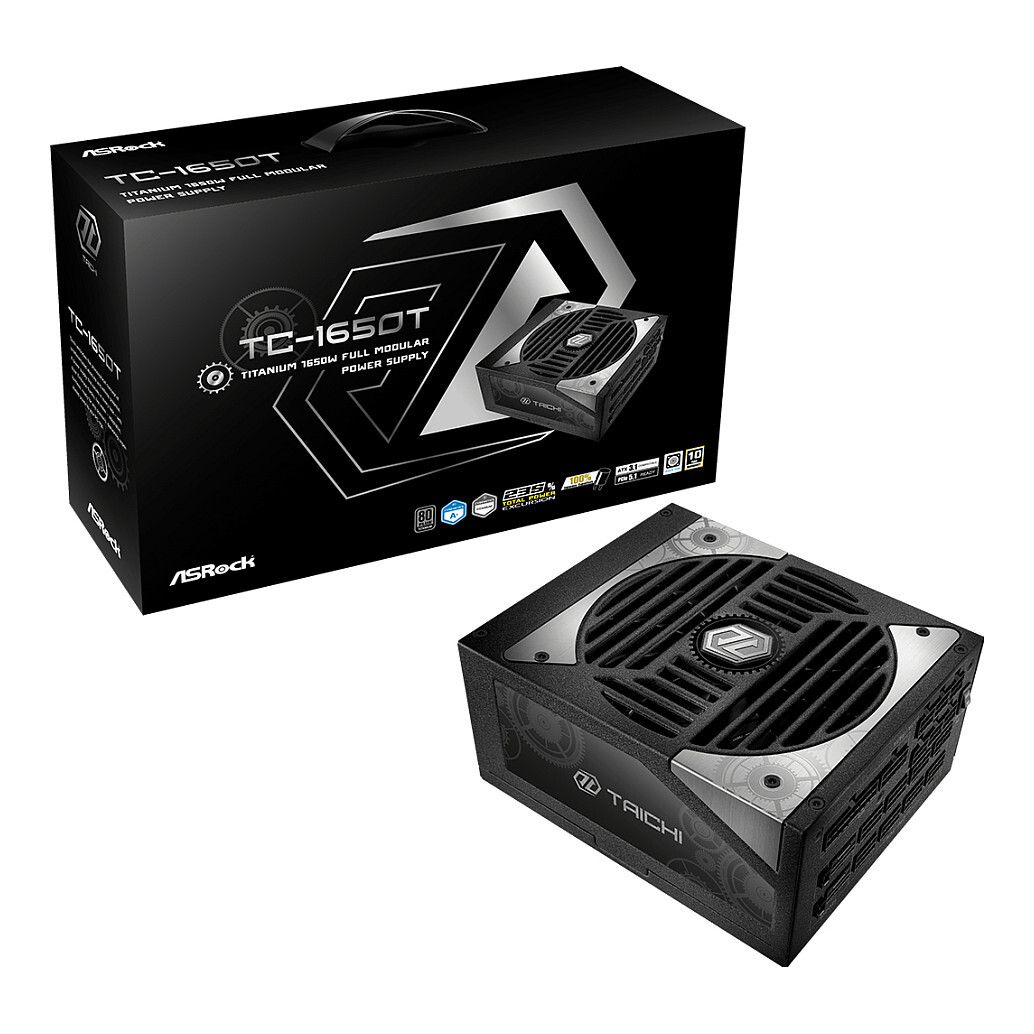 Barošanas bloks ASRock Taichi TC-1650T 1650W Black (90-UXT165-TFEAAB) - foto 5