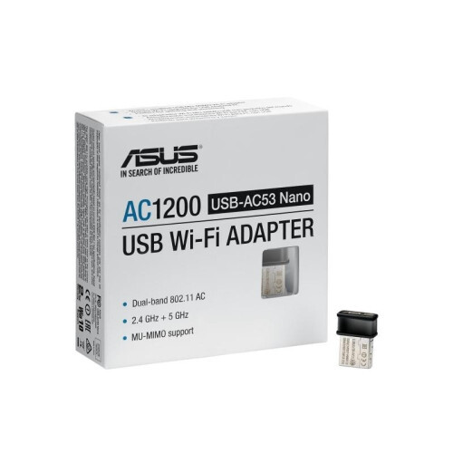ASUS USB-AC53 Nano USB Wi-Fi AC1200 (90IG03P0-BM0R10)