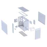 Datoru korpuss ASUS PRIME AP303 MESH WHITE (90DC00V3-B39000)