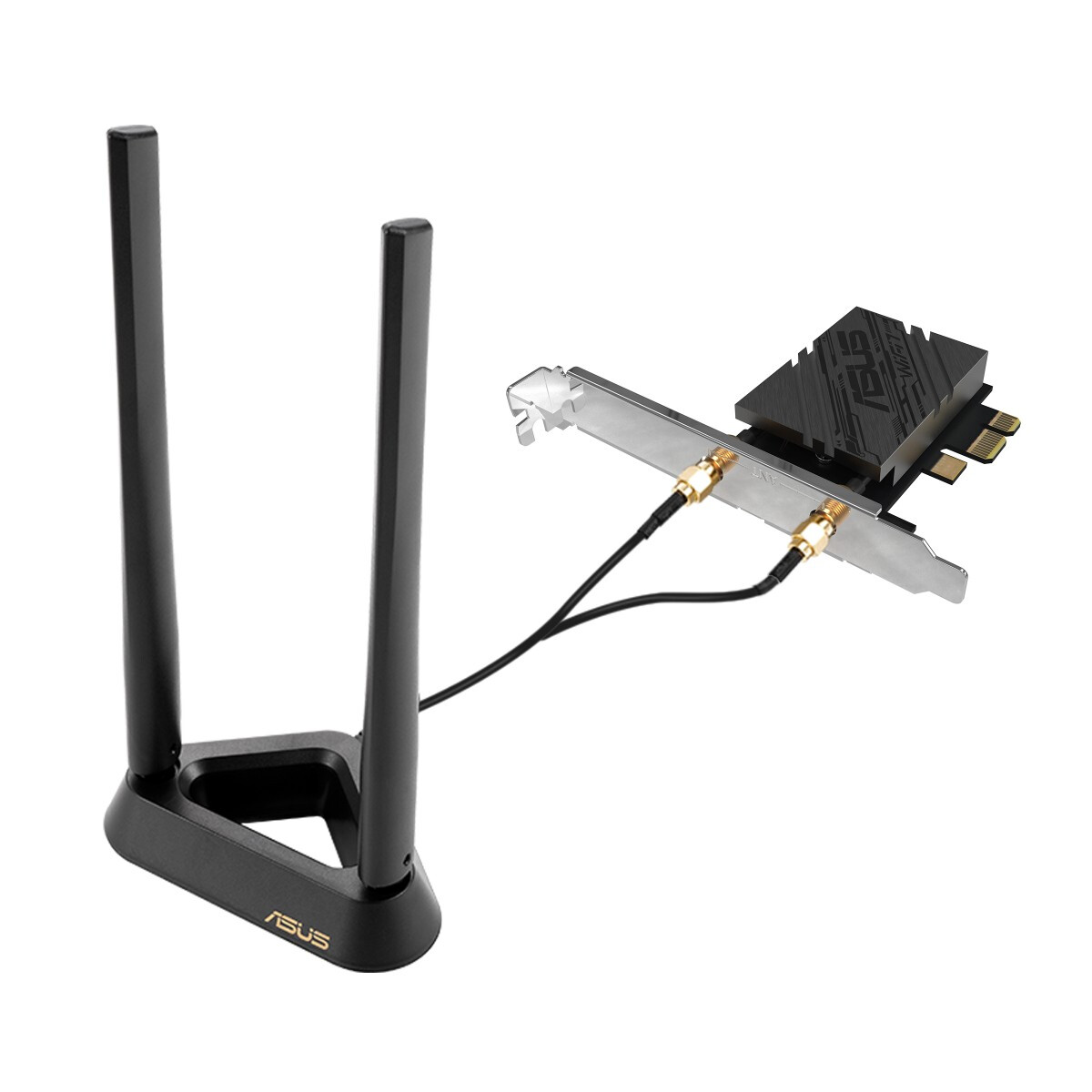 Wi-Fi, Bluetooth adapteris ASUS PCE BE92BT Wi-Fi 7 Bluetooth Black (90IG09G0-MO0B00)