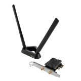 Wi-Fi, Bluetooth adapteris ASUS PCE BE92BT Wi-Fi 7 Bluetooth Black (90IG09G0-MO0B00)