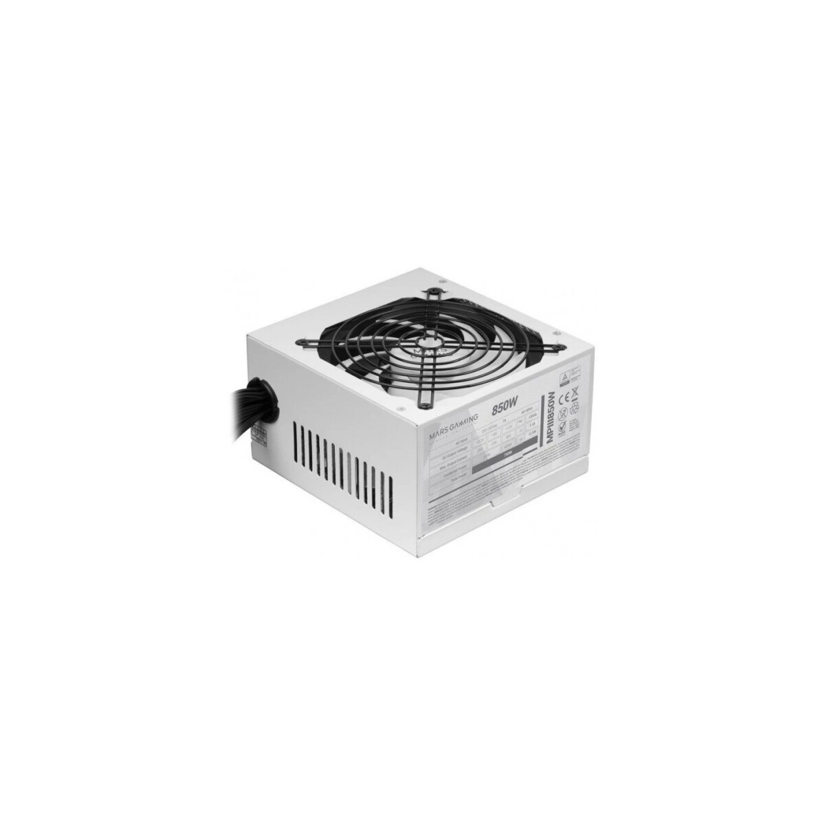 Barošanas bloks Mars Gaming MPIII 850 White (MPIII850W) - foto 2