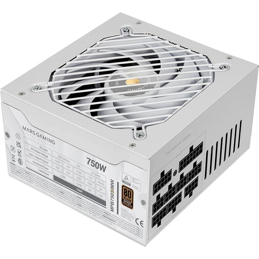 Bloc dalimentation Mars Gaming MPB-SIM 750W White (MPB750SIMW)