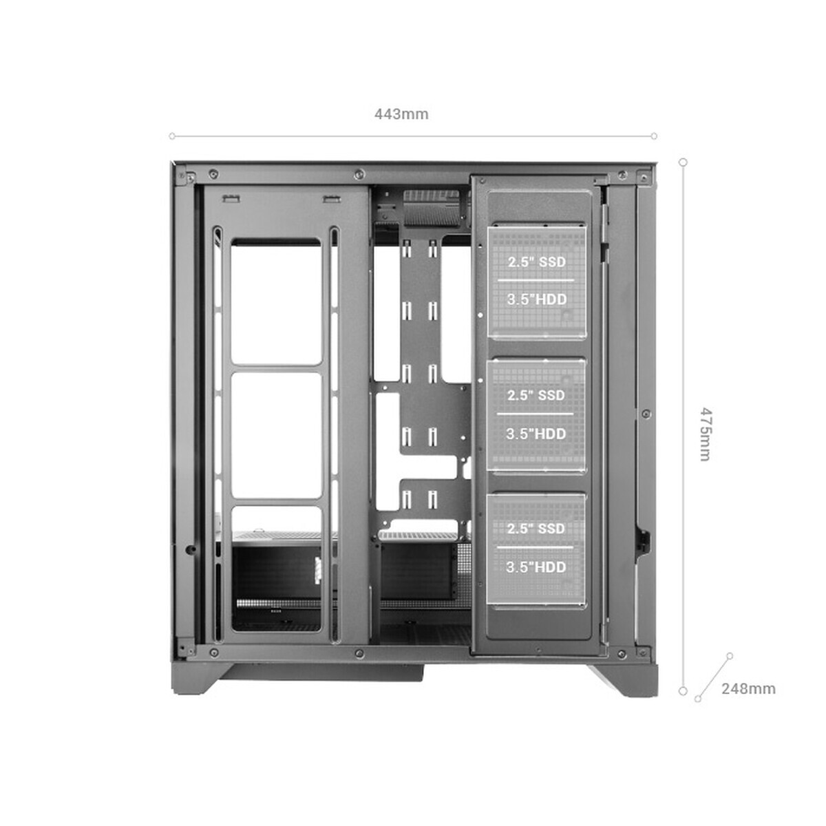 Datoru korpuss Mars Gaming MC-LCDX White (MCLCDXW) - foto 2