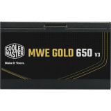 Barošanas bloks Cooler Master MWE Gold V3 650W Black (MPE-6502-ACAAG-3BEU)