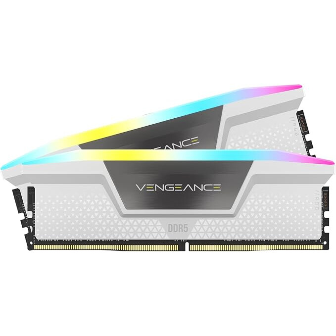 Operatīvā atmiņa Corsair Vengeance RGB CMH32GX5M2B6000C40W 32GB 2x6 GB DDR5 White