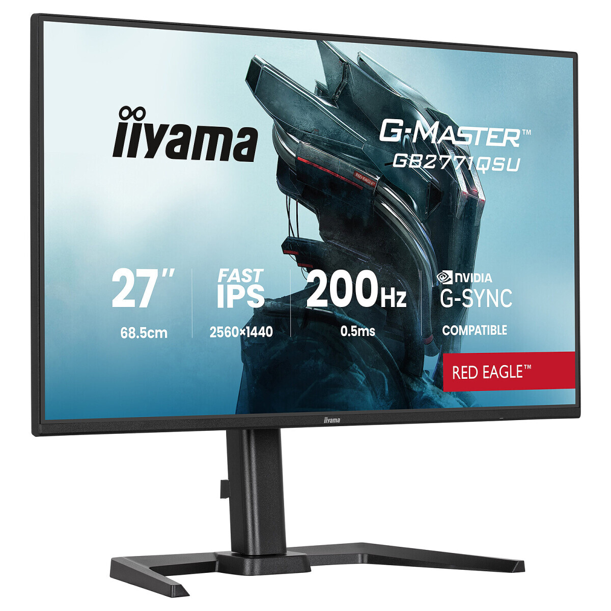 Monitors iiyama G-Master GB2771QSU-W1 27" Black - foto 3