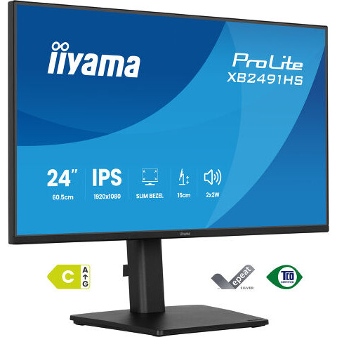 Monitors Iiyama ProLite XB2491HS-B1 24" Black