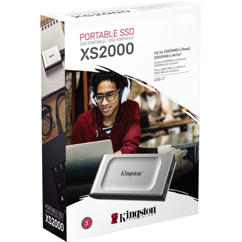Externe SSD-Festplatte 500GB Kingston XS2000 (SXS2000/500G(A)) - Foto 5