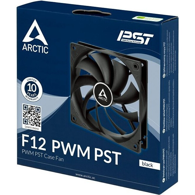 Ventilateur de boîtier Arctic F12 PWM PST Black - ACFAN00200A - photo 2