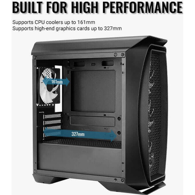 Gehäuse AeroCool Aero One Mini Frost Black (Frost-G-BK-v1) - EN52380 - Foto 2