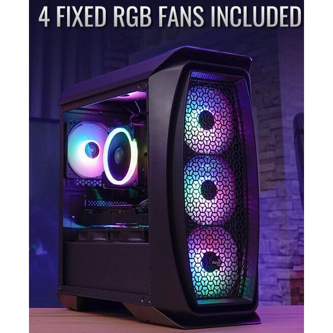 Gehäuse AeroCool Aero One Mini Frost Black (Frost-G-BK-v1) - EN52380 - Foto 4