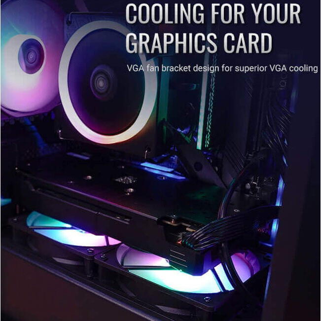 Gehäuse AeroCool Aero One Mini Frost Black (Frost-G-BK-v1) - EN52380 - Foto 7