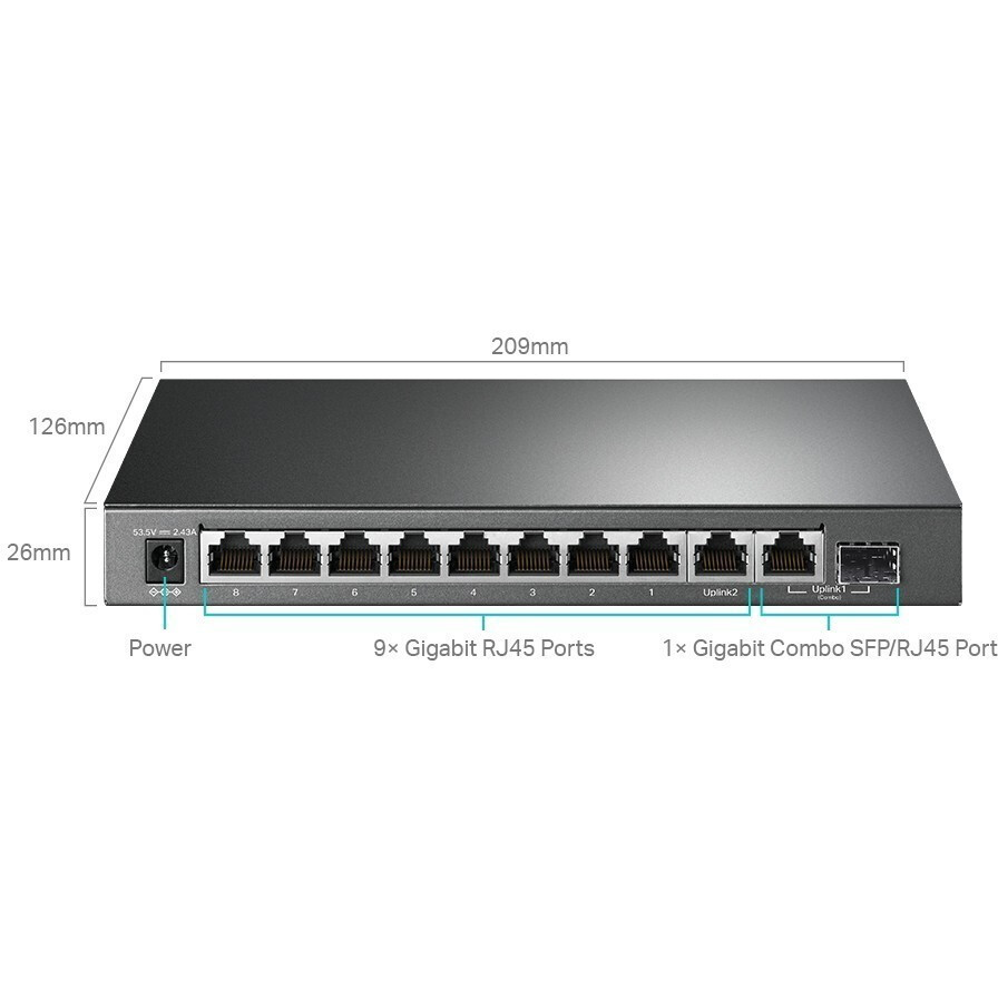 Commutateur (switch) TP-Link TL-SG1210MPE - Foto 3